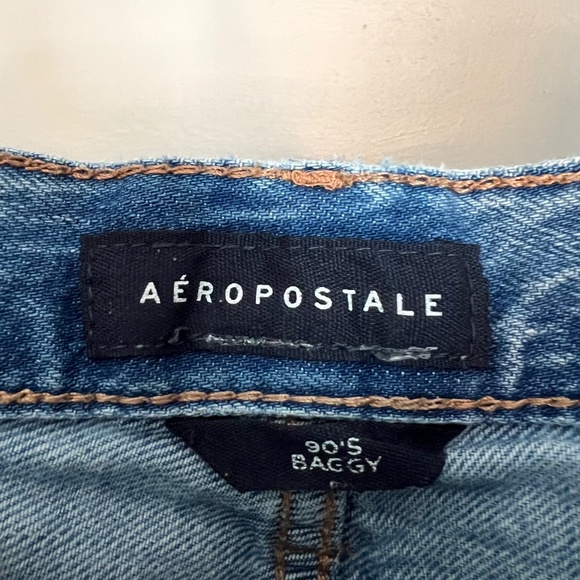 Aeropostale 90's Baggy Distressed Jeans- Size 8 - Picture 4 of 5